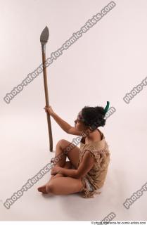 ANISE SITTING POSE WITH SPEAR